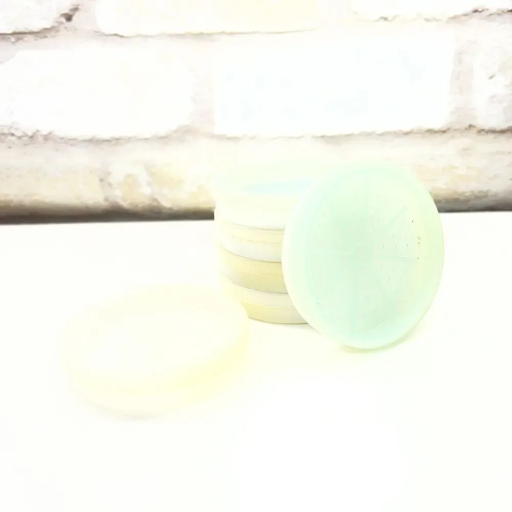 Vintage Tupperware Pastel Wagon Wheel Coaster Set of 6
